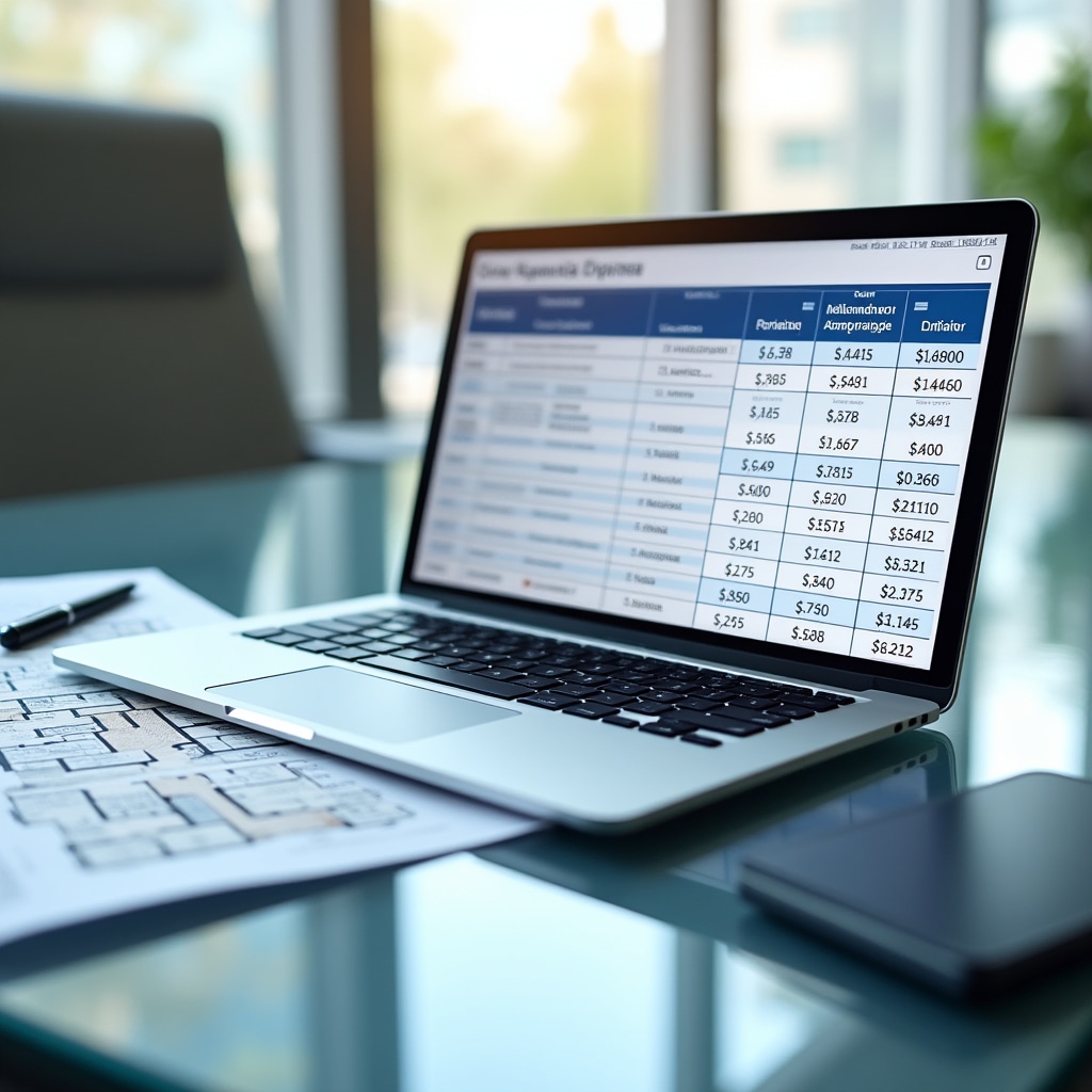 Schermata calcolo millesimale su interfaccia digitale moderna